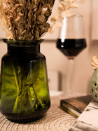 Emerald Elegance Vase with bunch