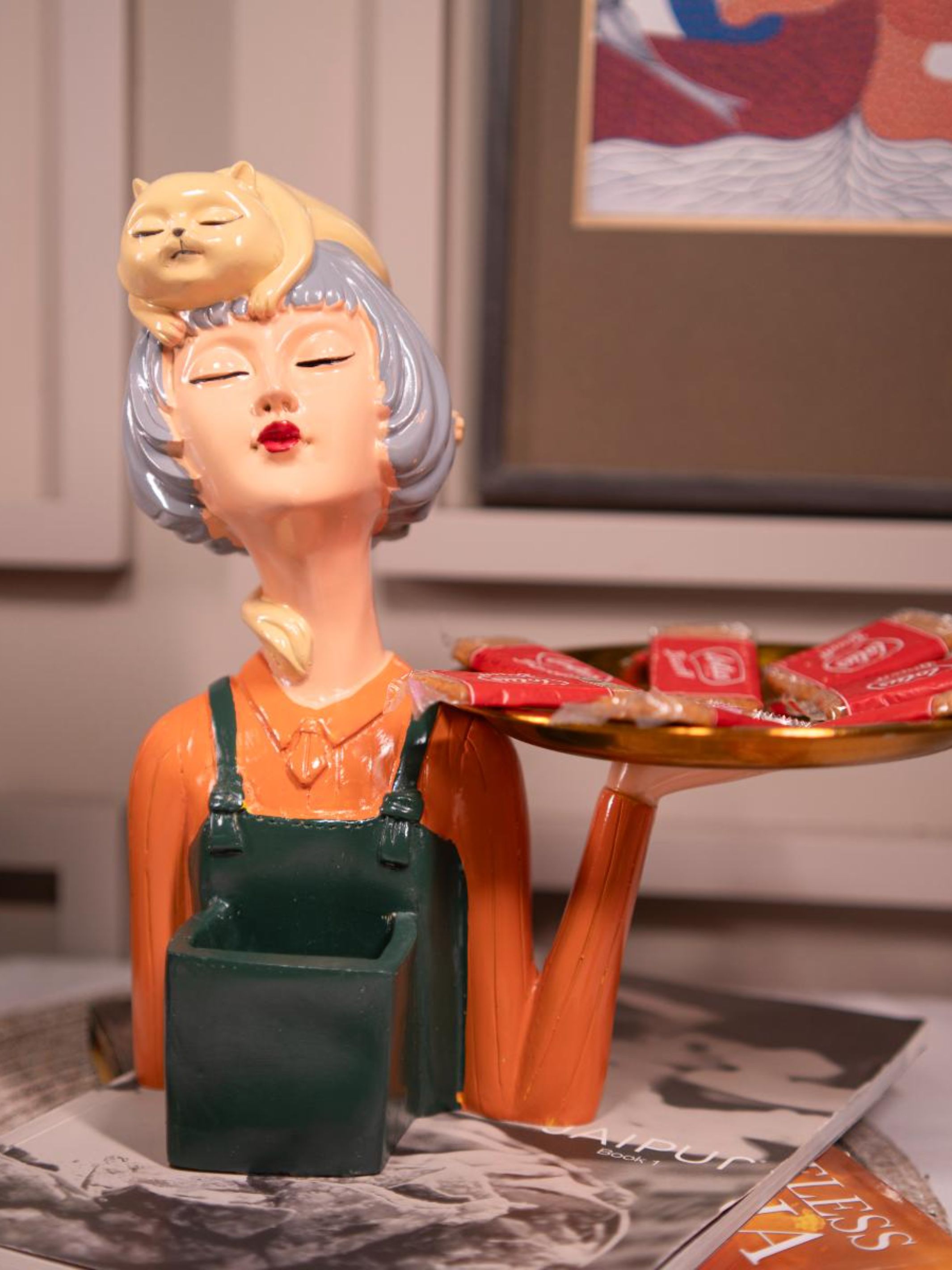 glamorous serving girl