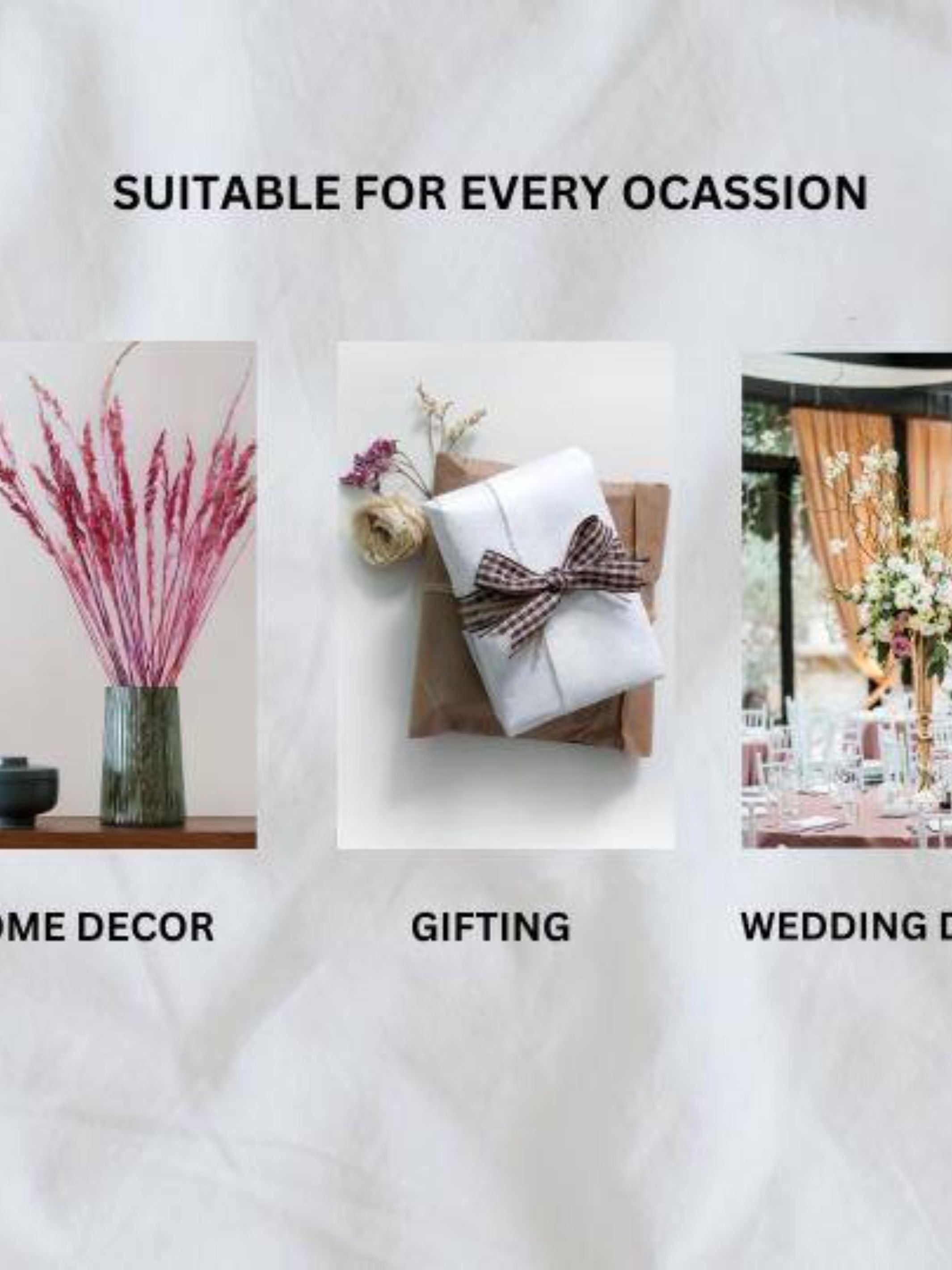 flamingo dried flower set of 25