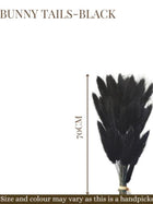 Black Bunny Tails