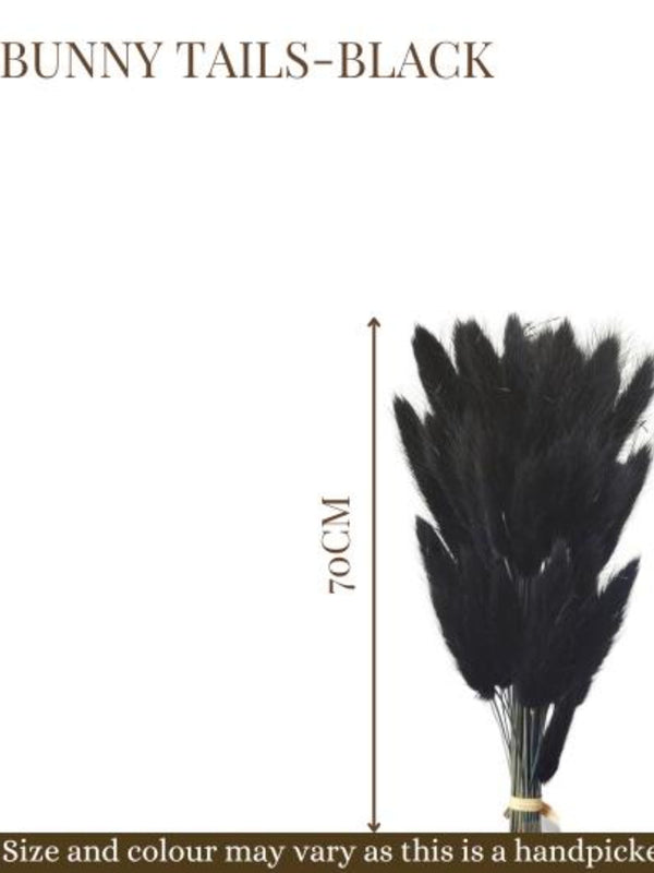 Black Bunny Tails