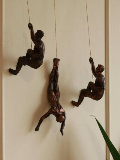 The Climbing crew Wall Hanging (Set of 3)-Copper