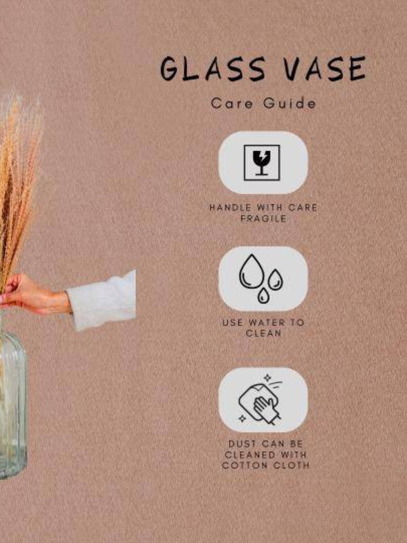 Glass horizontal vase