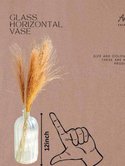 Glass horizontal vase