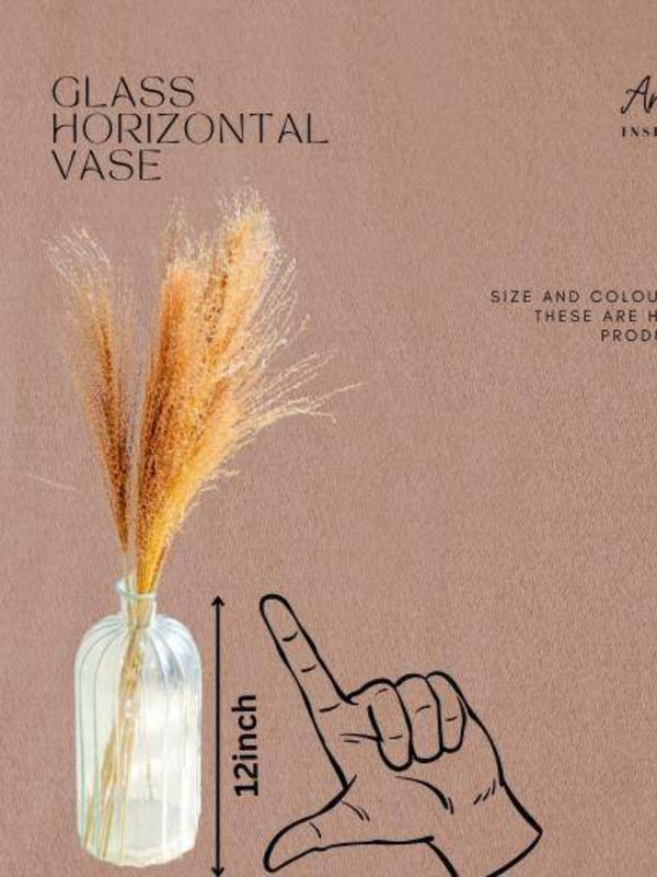 Glass horizontal vase