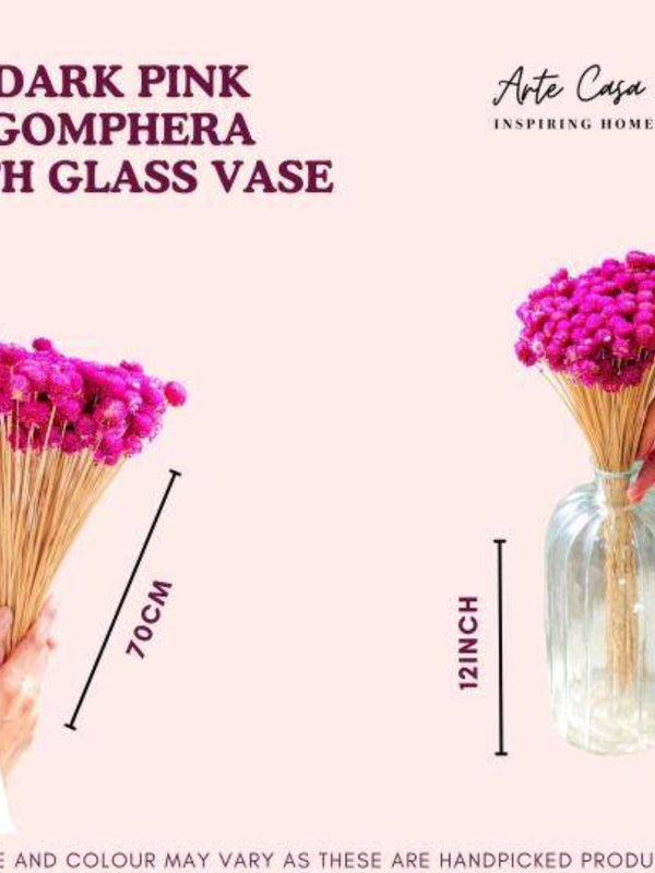Gomphera with Crystal Glass vase