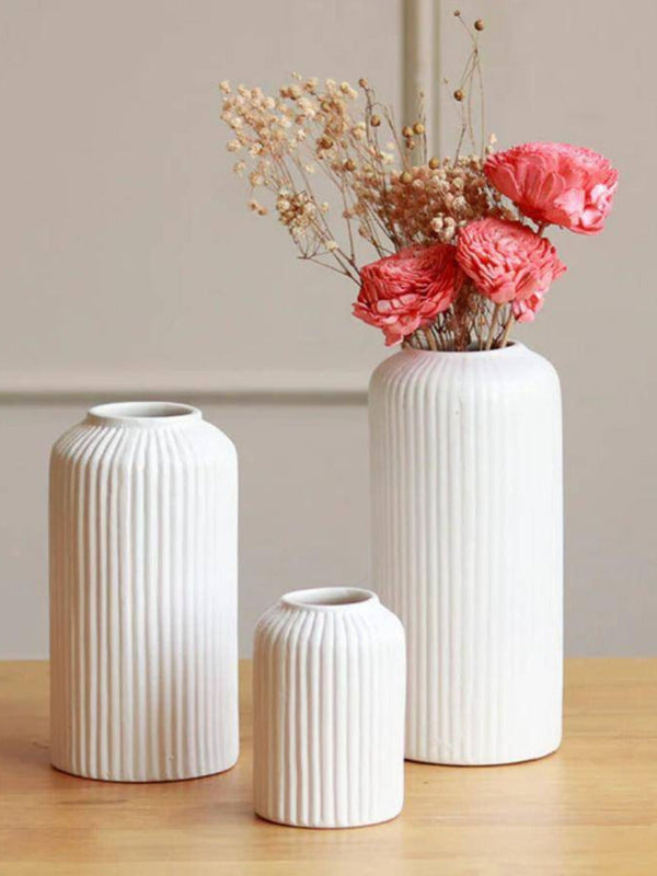 Snow White vase set of 3- Advance premium matt quality