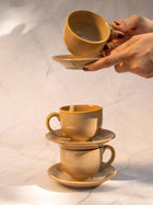 Beige Bloom Tea set