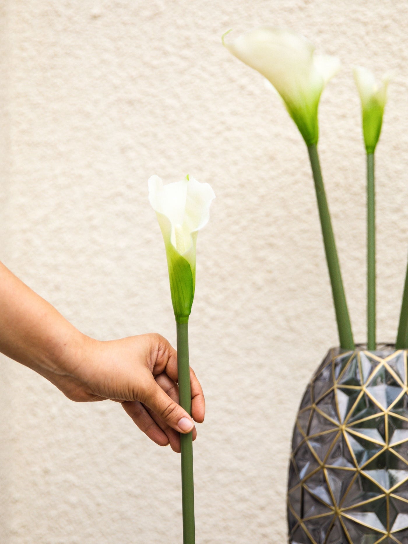 Artificial Flower Cala Lily White