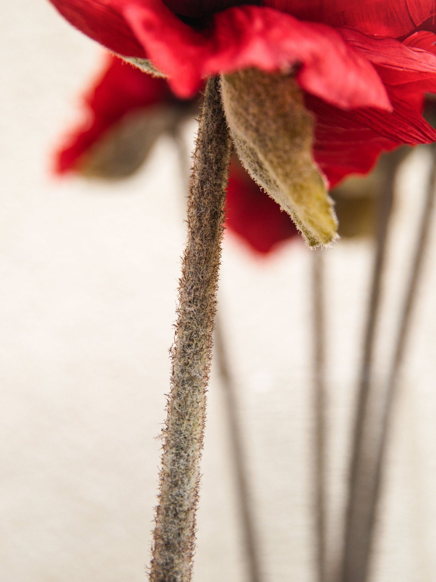 Artificial Flower Red Poppy