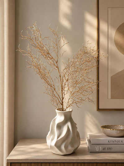 Decorative Artificial Golden Shrub