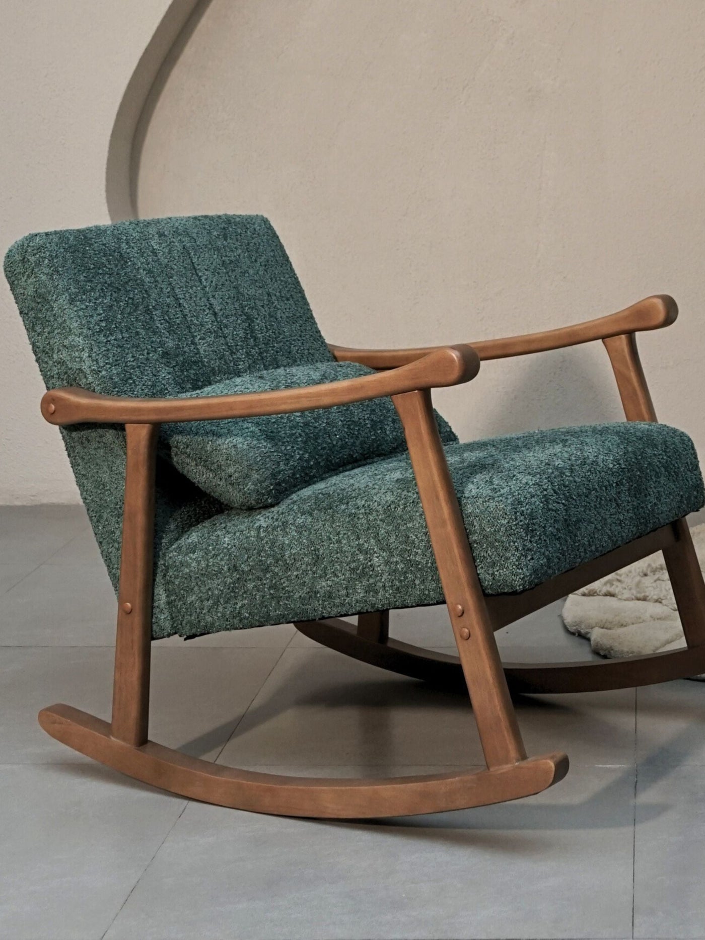 Rocking Chair - Astra Boucle Green