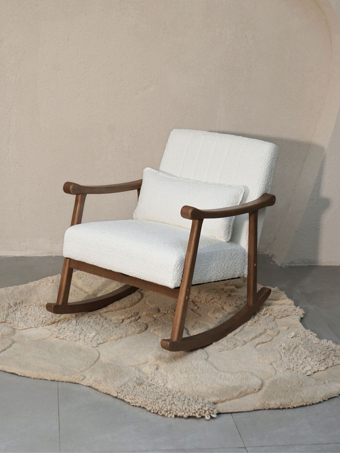 Rocking Chair - Astra Boucle White