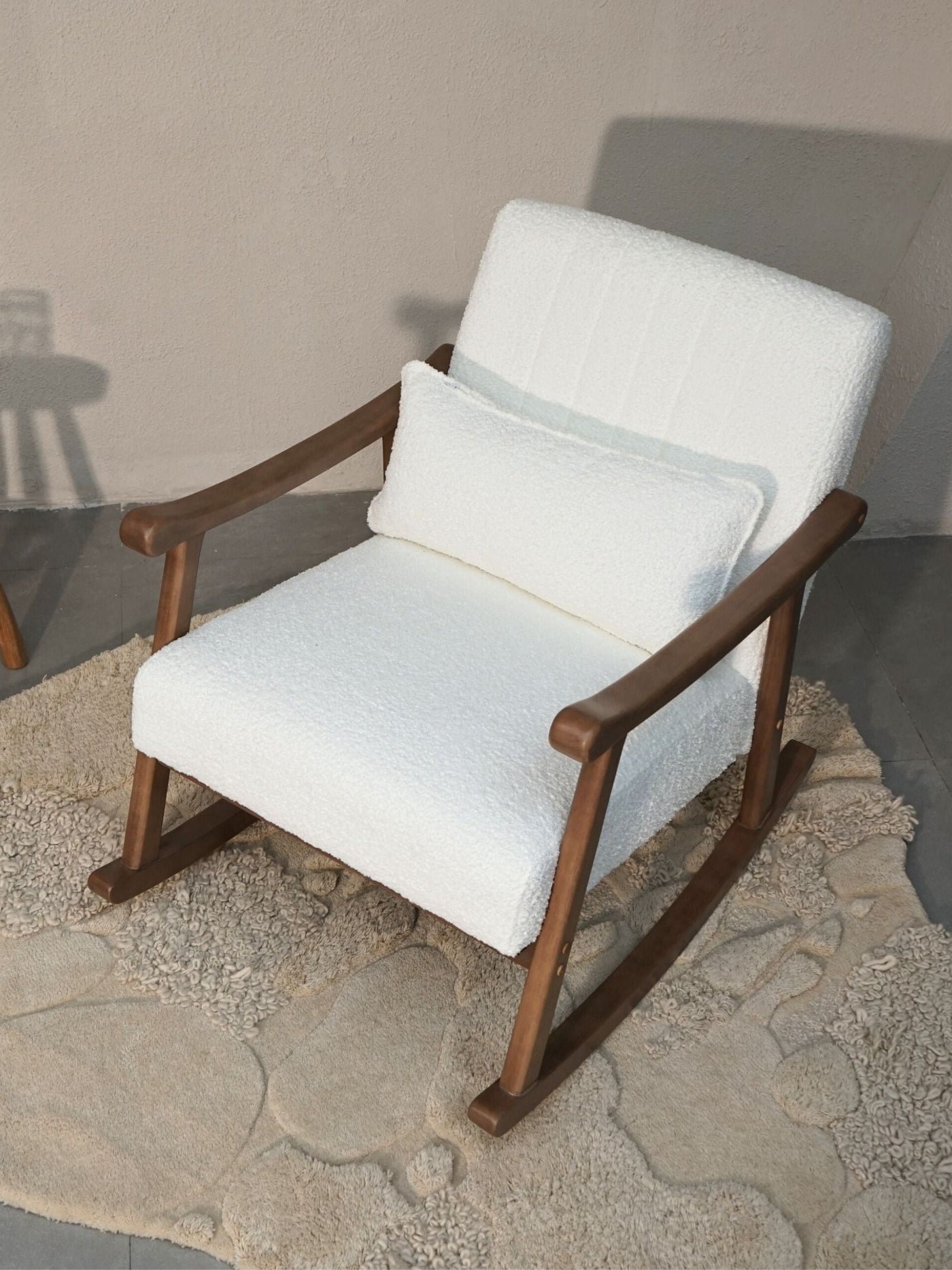 Rocking Chair - Astra Boucle White