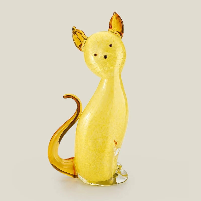 Murano Glass Aurora Cat