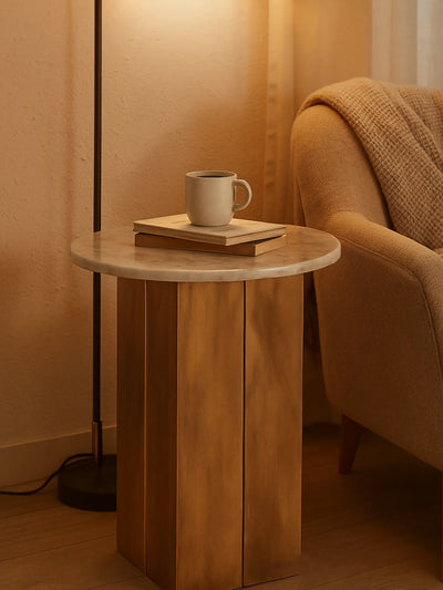 Aurum Marble Side Table