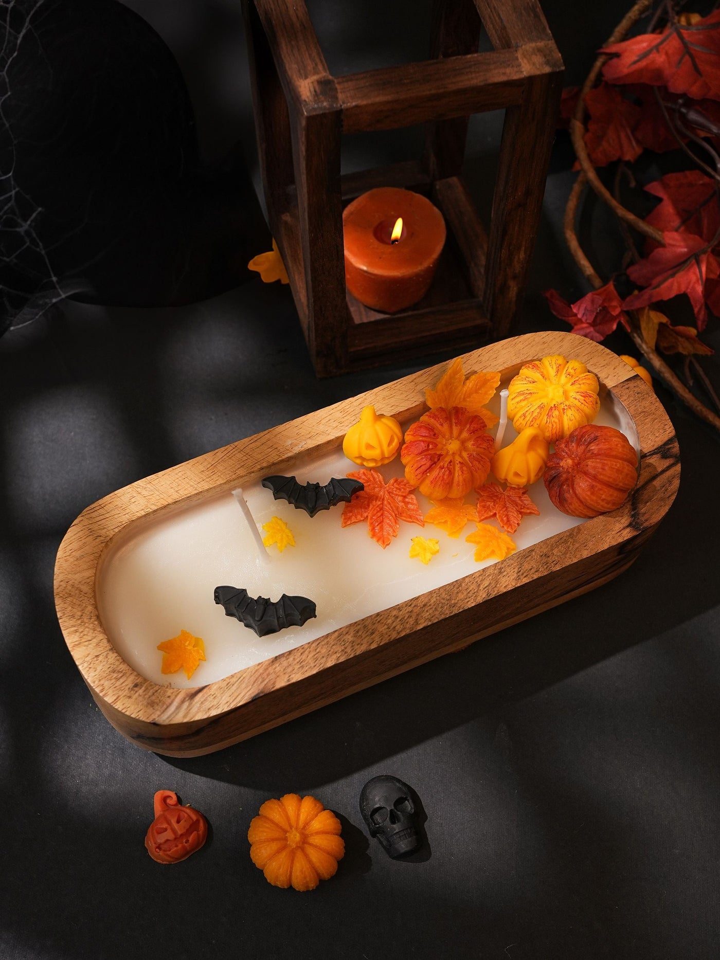 Autumn Leaf & Pumkin Soy Wax Candle