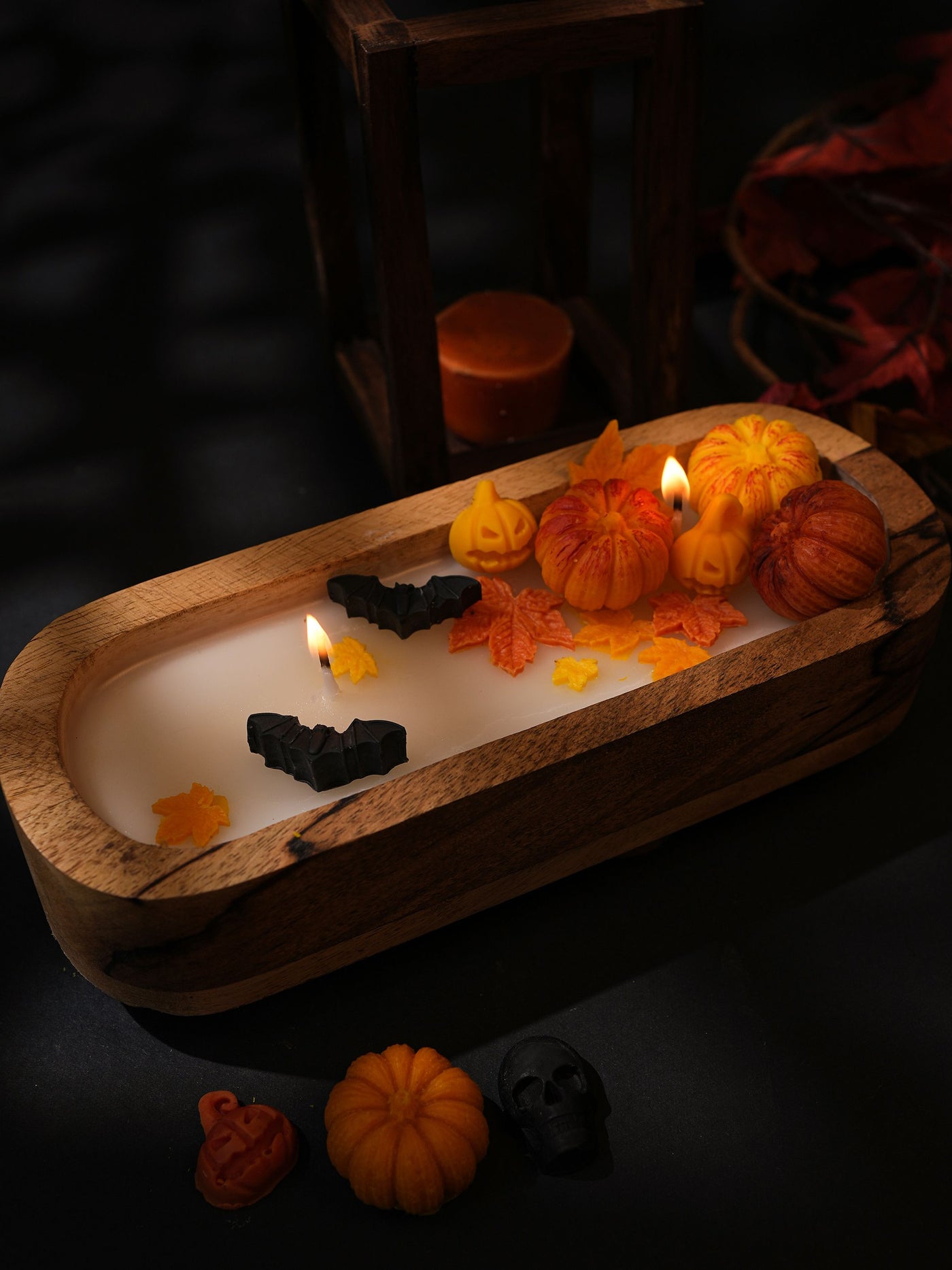 Autumn Leaf & Pumkin Soy Wax Candle