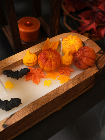 Autumn Leaf & Pumkin Soy Wax Candle