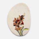 HCC HIBISCUS - MARBLE IVORY MULTICOLOR PLATTER