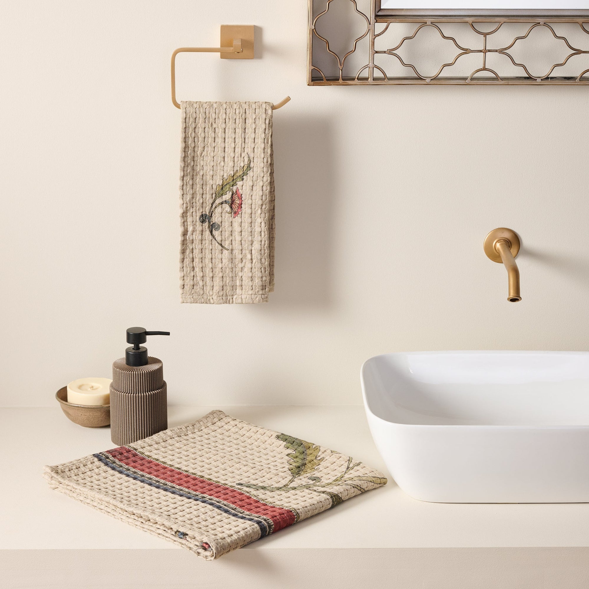 KALIKA | Cotton Bamboo | Waffle | Bath Set