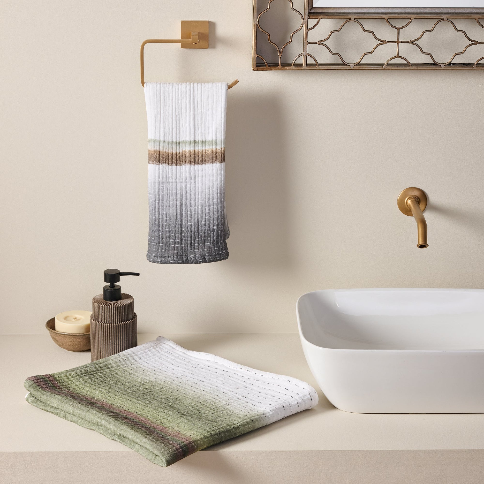 Savanna Rain | Cotton Gauze | Bath Set