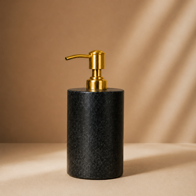 Handmade Luxe - Black Bathroom Set with panther