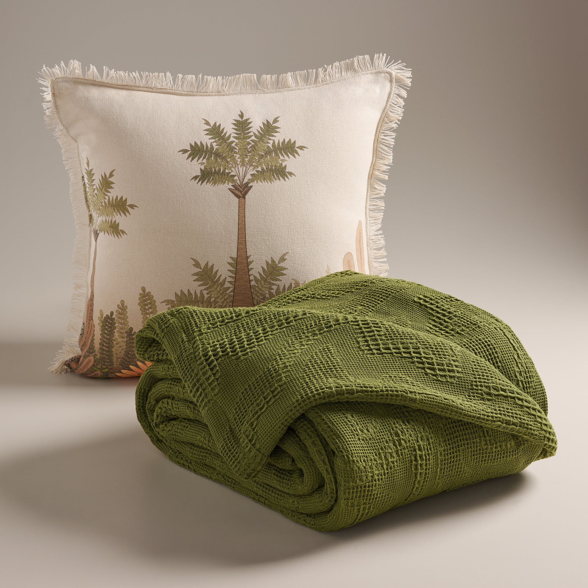 Damask | Cotton | Waffle | Bed Cover