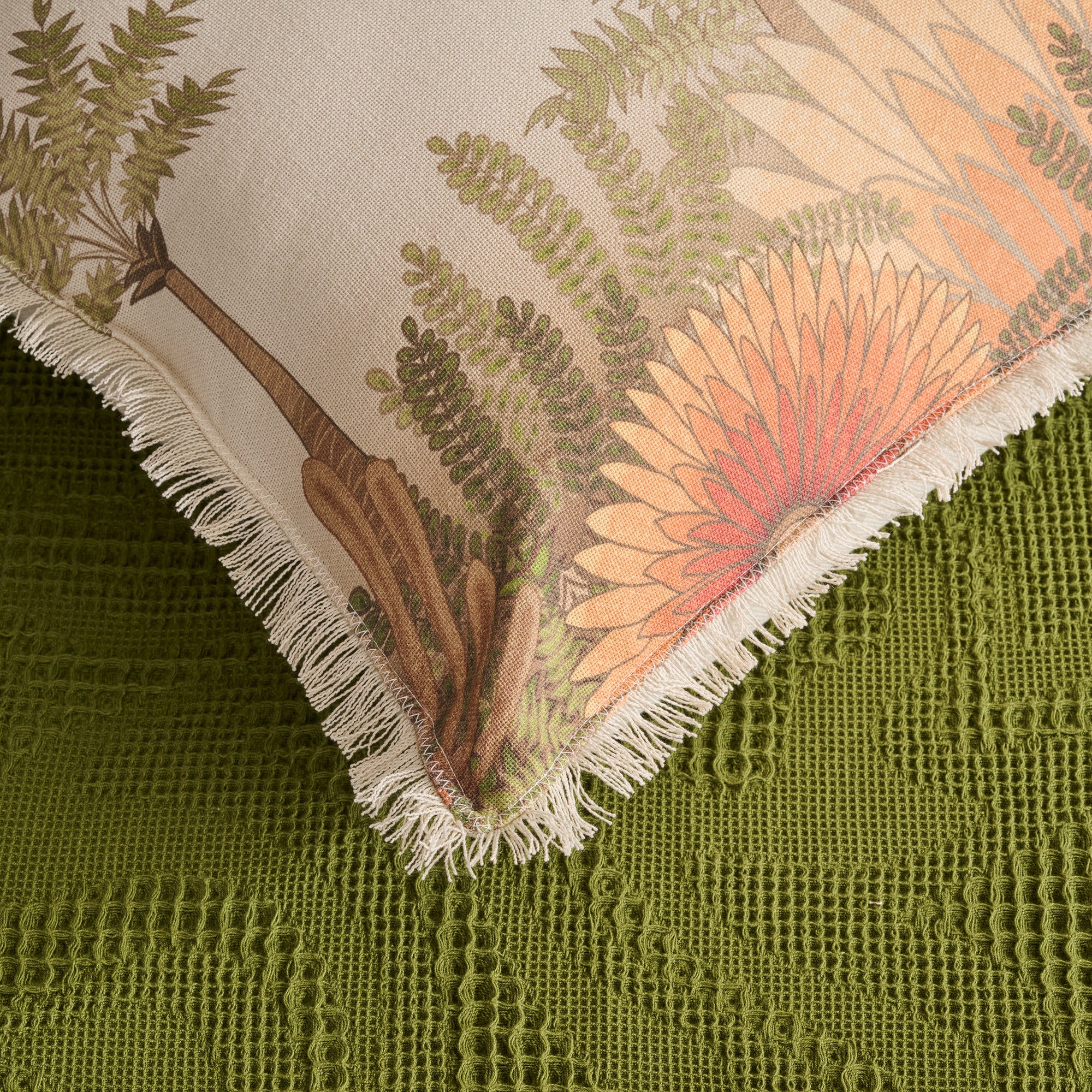 Damask | Cotton | Waffle | Bed Cover