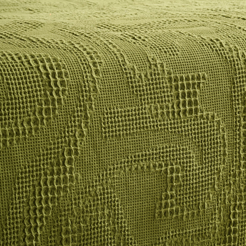 Damask | Cotton | Waffle | Bed Cover