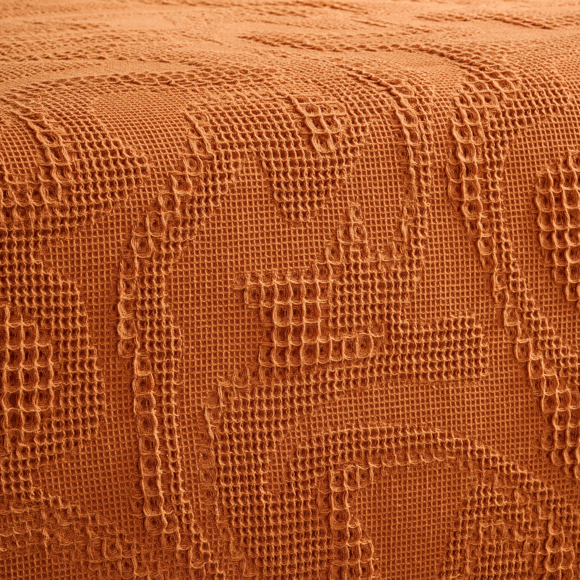 Damask | Cotton | Waffle | Bed Cover