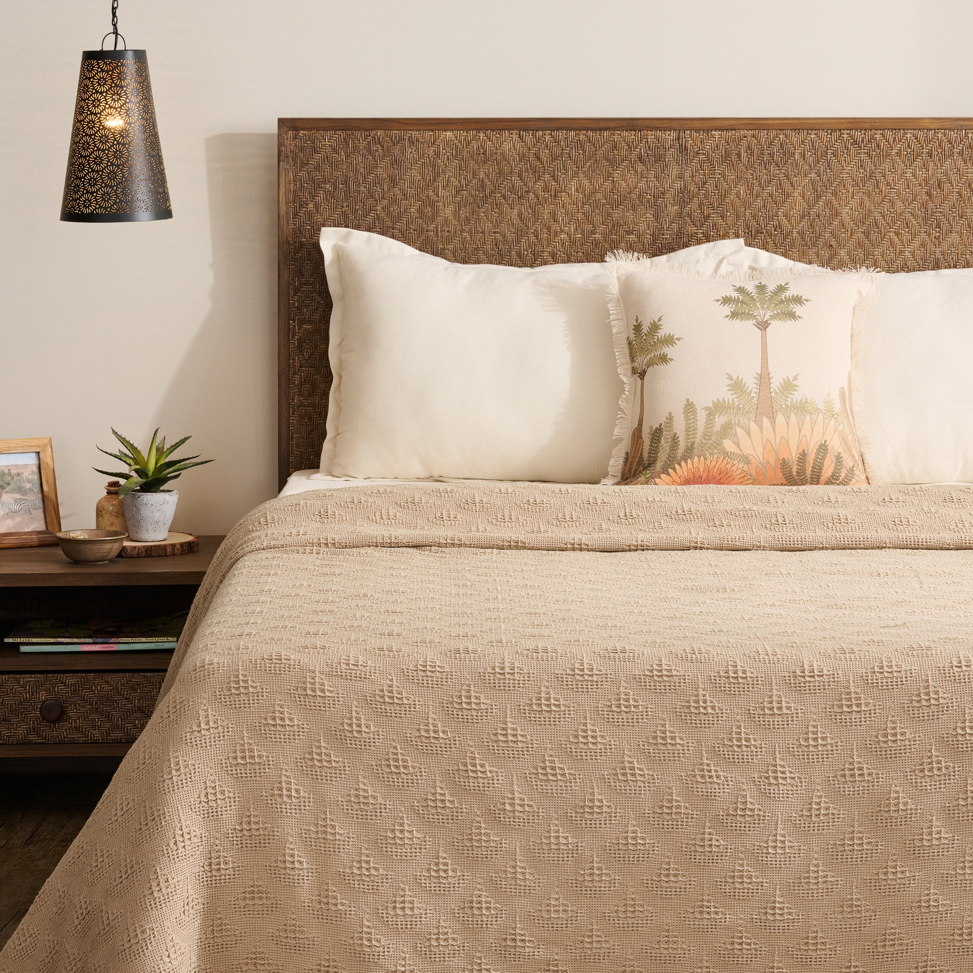 Pendant | Cotton | Waffle | Bed Cover