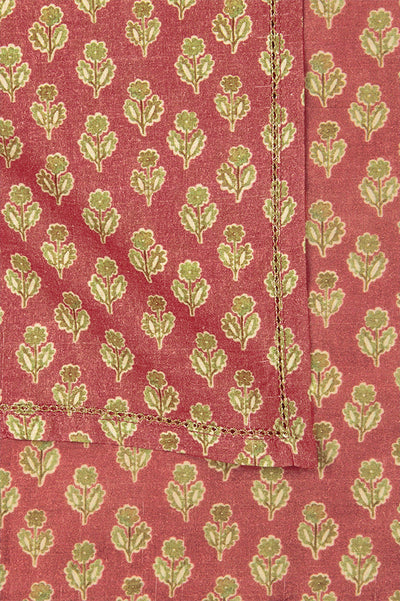 Viola Carmine Cotton Table Napkins-Set of 6