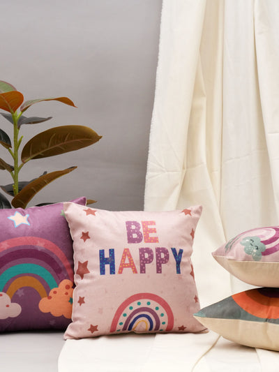 Be Happy Kids Cushion Cover