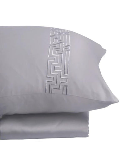 100% Cotton Bedsheet - Maze Silver Olive Set of 5