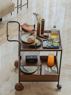 Wooden & Metal Trolley - Big Wheels