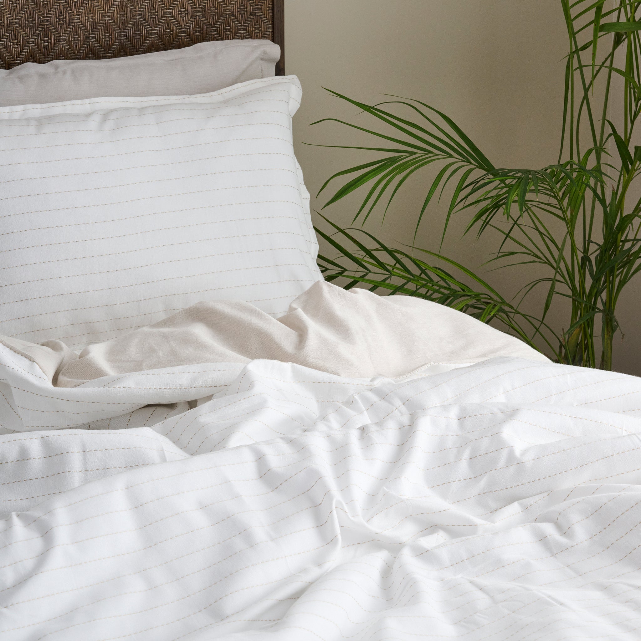 Birch Raindrop | Cotton Bamboo | Dobby | Comforter - Product Image 