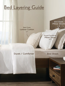 Birch Raindrop Cotton Bamboo Dobby Duvet Cover