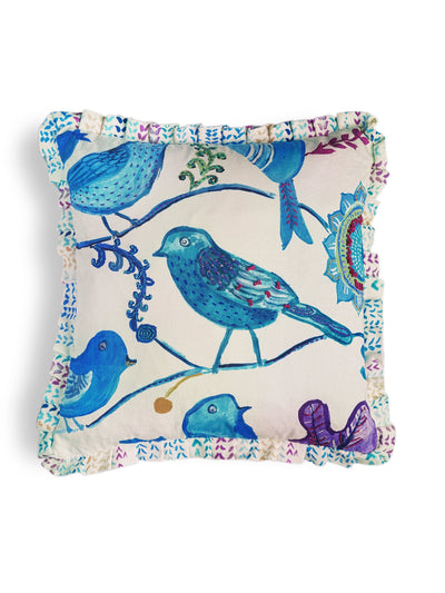 Cushion Cover - Bird of Paradise Turquoise
