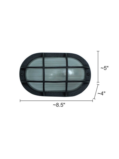 Black Capsule Die Cast Aluminum Bulkhead