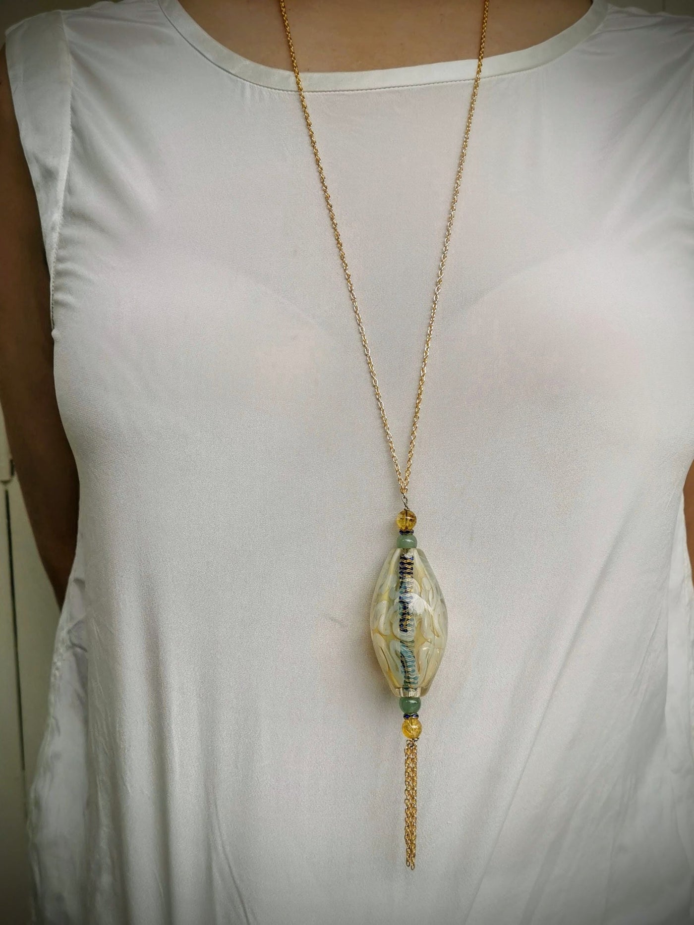 Bliss Amulet - Necklace Pearl