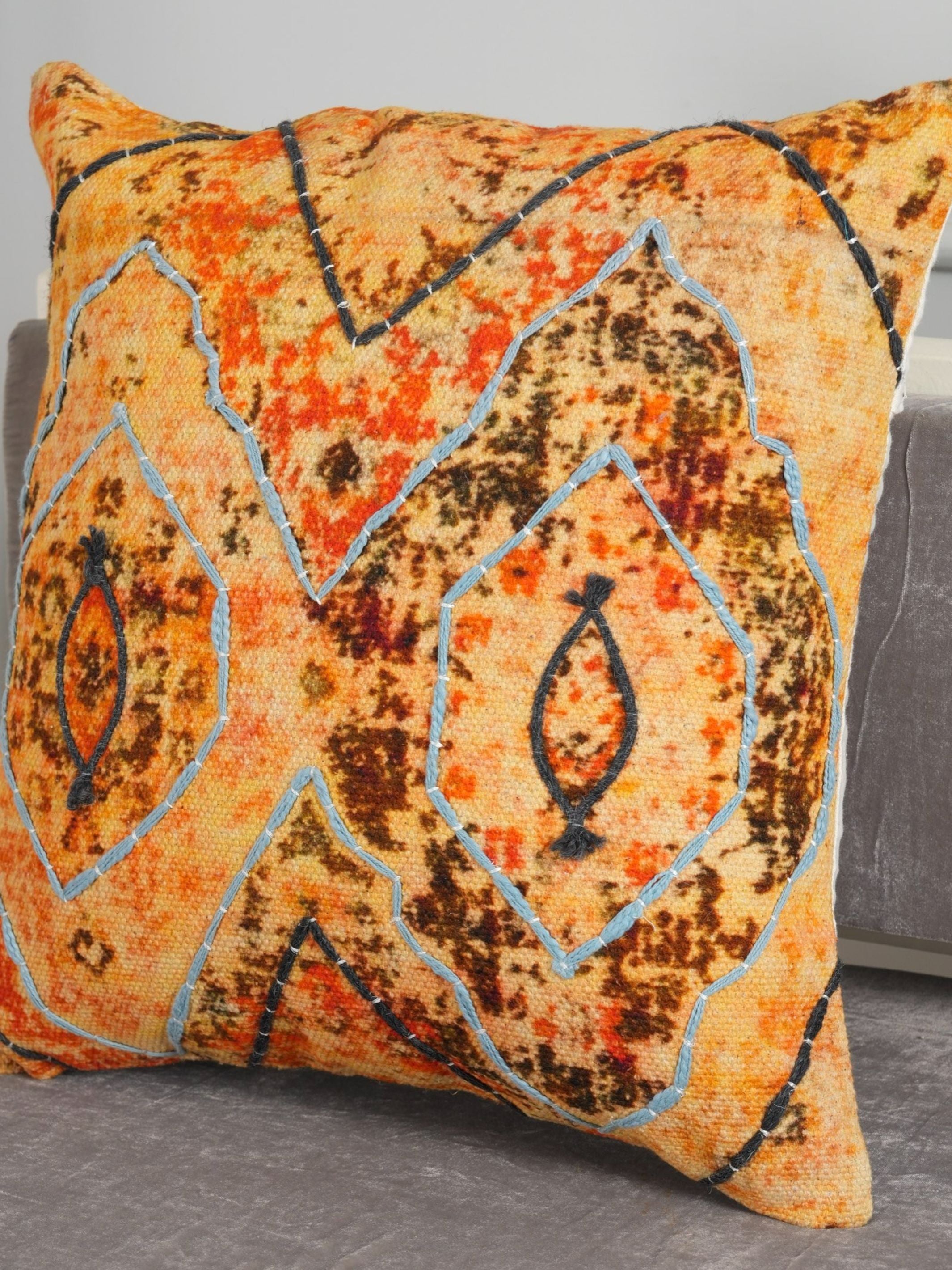 Embroidered Cushion Cover - Blissful Boho