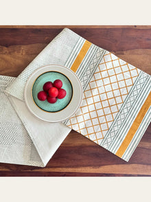 Block Printed Runner Geomentric
