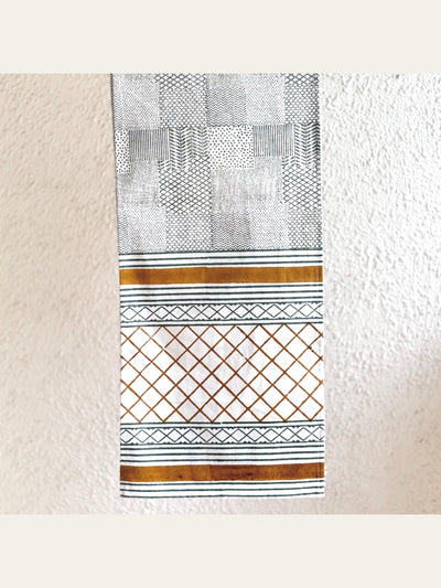 Block Printed Runner Geomentric