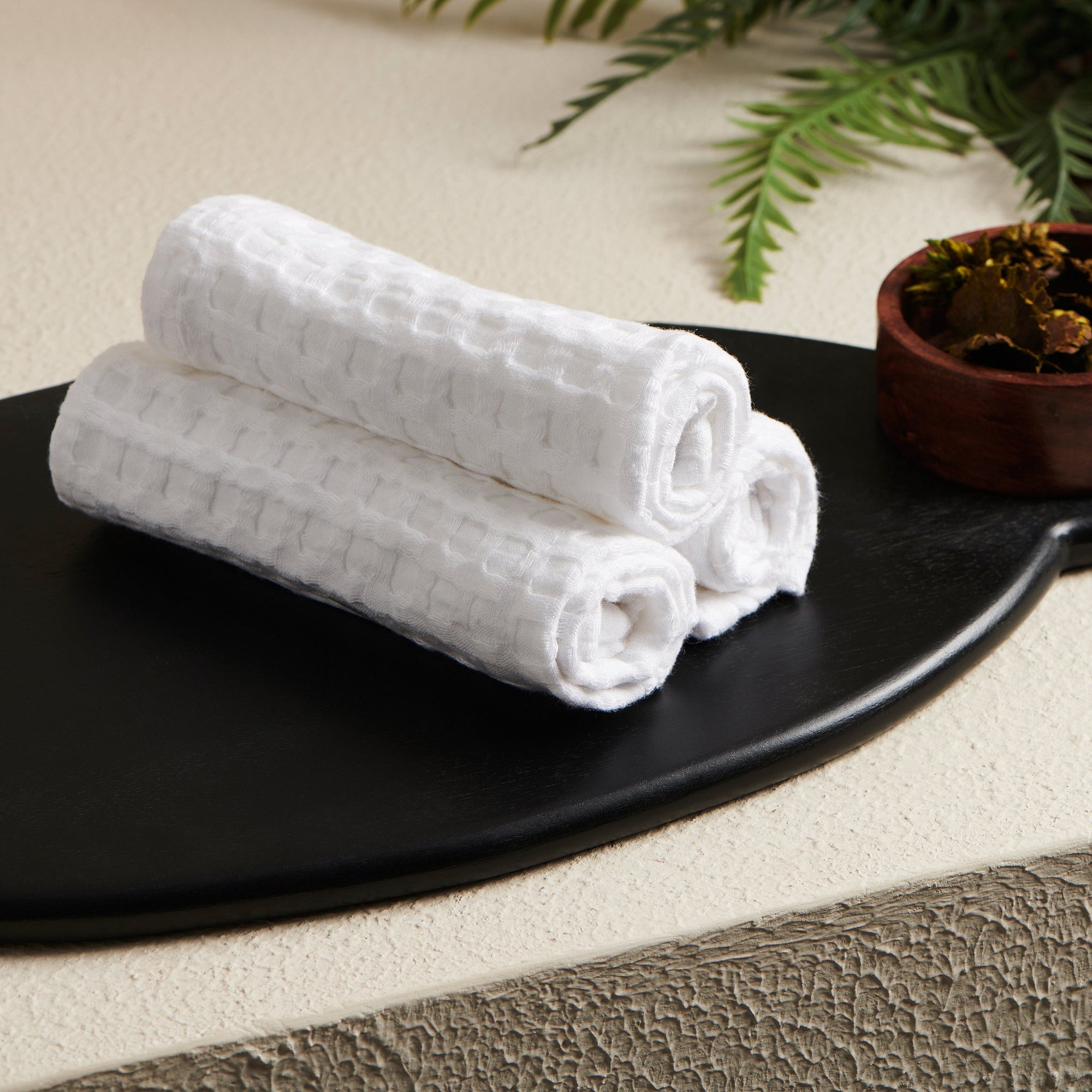 Bloom | Cotton | Waffle | Face Towels - Set of 2