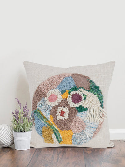 Cushion Cover - Blooming Cluster Embroidered