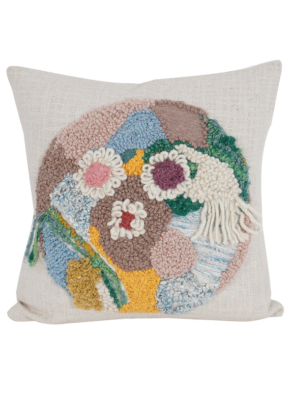 Cushion Cover - Blooming Cluster Embroidered