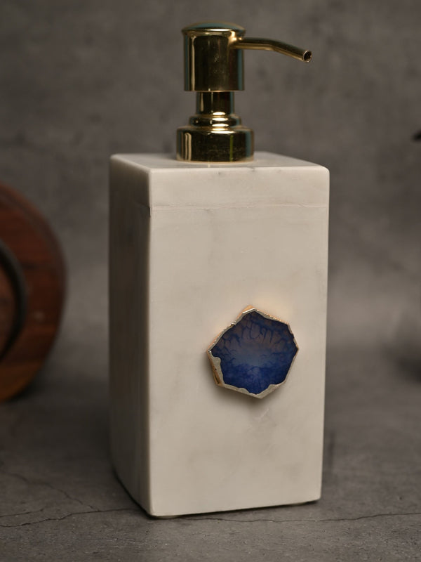 Marble Soap Dispenser with Agate
