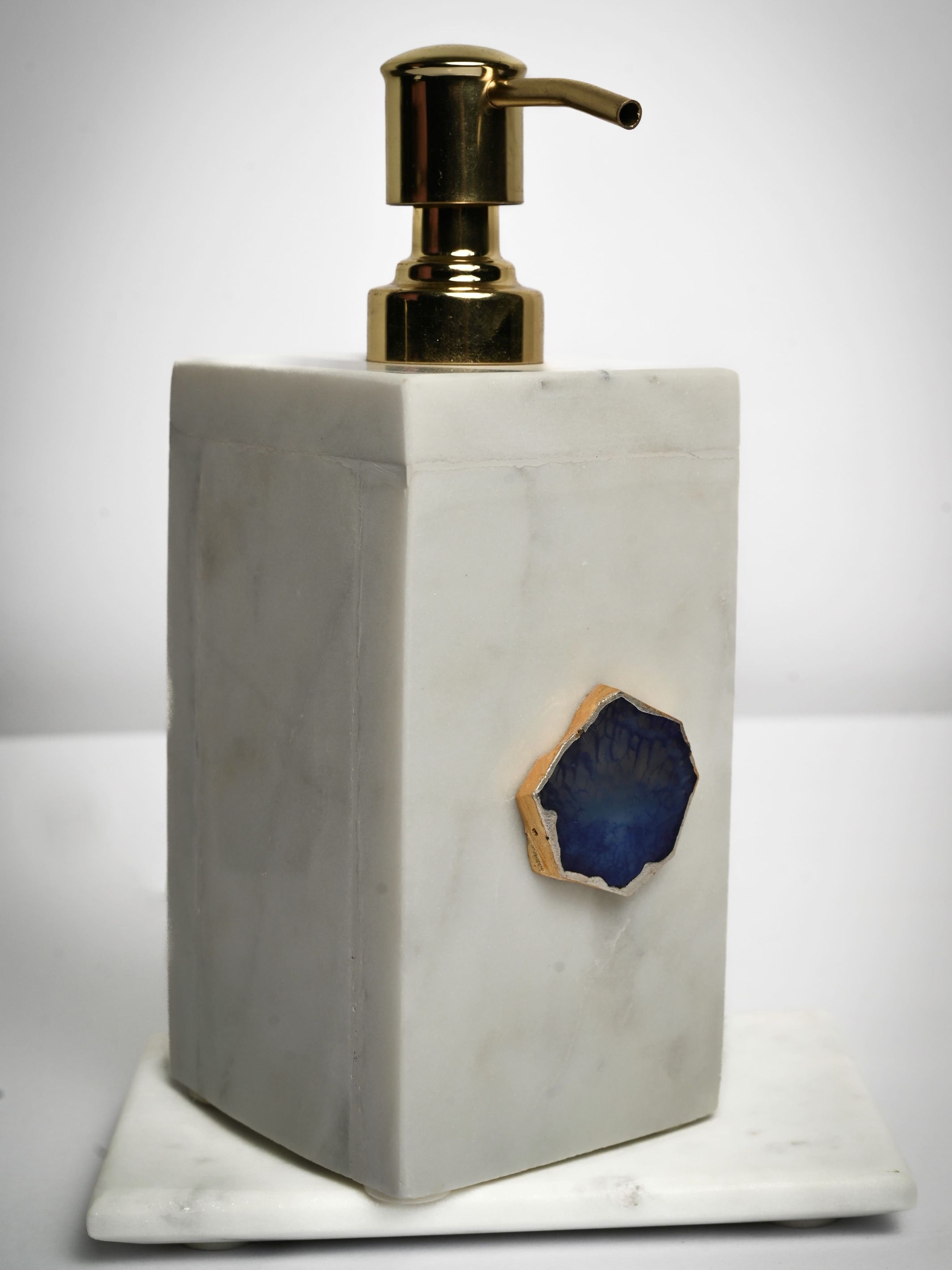 Marble Soap Dispenser with Agate
