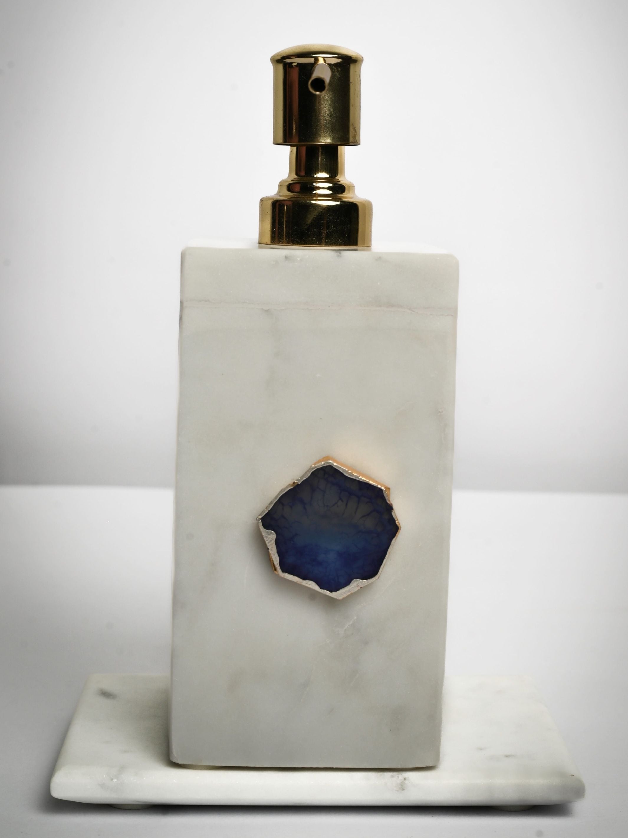 Marble Soap Dispenser with Agate